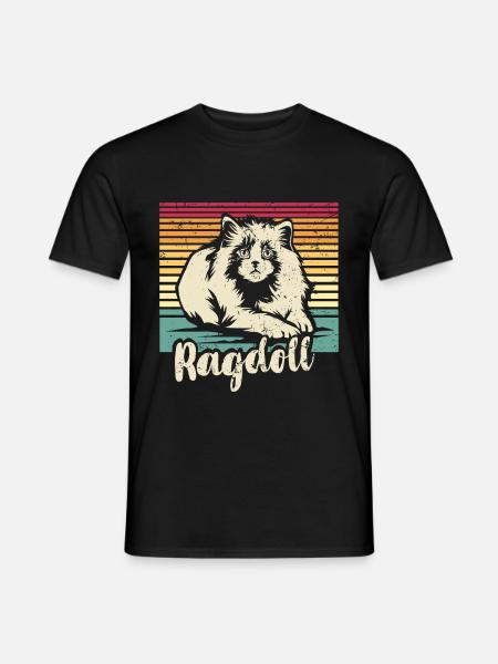Ragdoll Cat - Men's T-Shirt - black