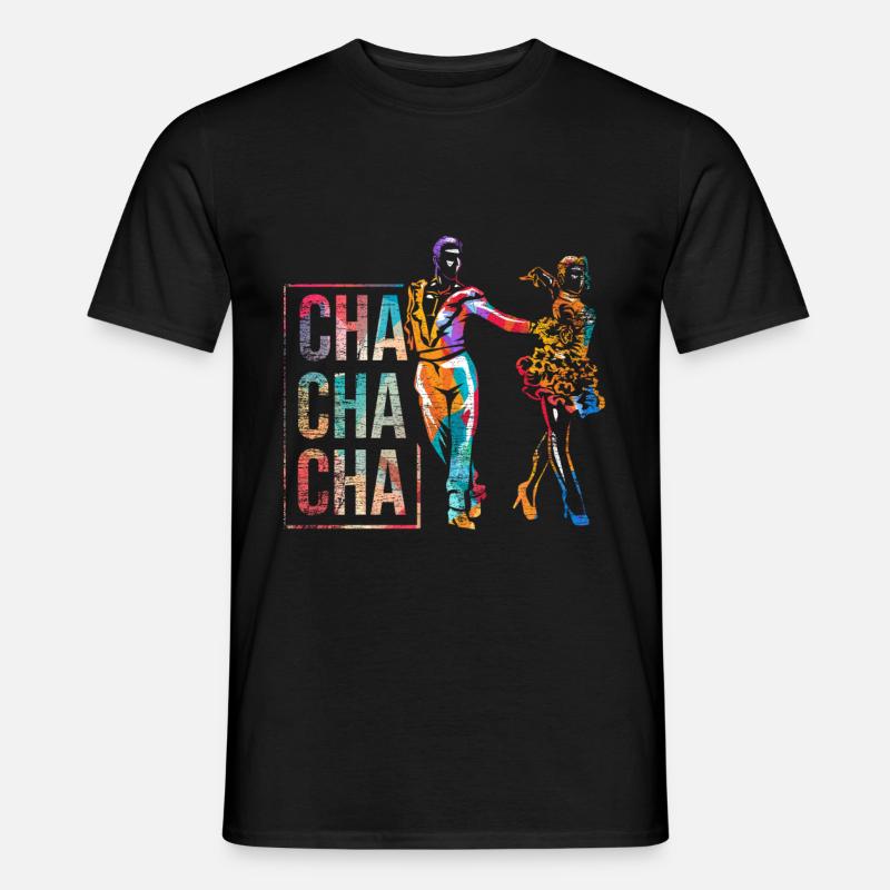 Cha Cha Tanz - Männer T-Shirt - Schwarz