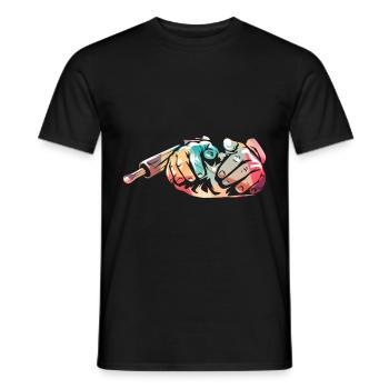 baker - Men's T-Shirt - black - Front - AI Model Male 178 light (178cm)