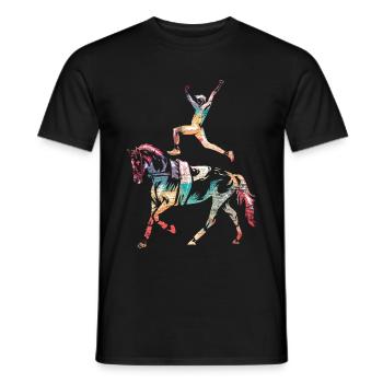 Vaulting - Men's T-Shirt - black - Front - AI Model Male 178 light (178cm)