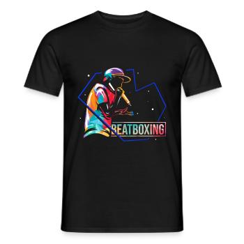 Musik Rap Beatboxen Beatboxing - Männer T-Shirt - Schwarz - Vorne - AI Model Male 178 light (178cm)