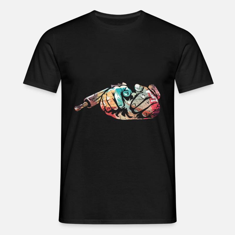 Bäcker Backen - Männer T-Shirt - Schwarz