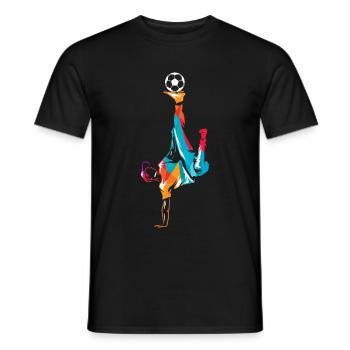 Freestyle soccer football football - T-shirt homme - noir - Devant - AI Model Male 178 light (178cm)