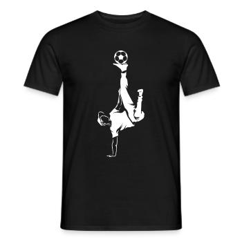 Freestyle soccer football football - T-shirt homme - noir - Devant - AI Model Male 178 light (178cm)