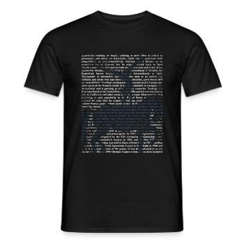Bóveda - Camiseta hombre - negro - delante - AI Model Male 178 light (178cm)