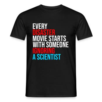 Wissenschaftler Doktor Wissenschaft Medizin Zitat - Männer T-Shirt - Schwarz - Vorne - AI Model Male 178 light (178cm)
