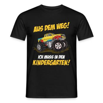 Kindergarten Jungen Monstertruck - Männer T-Shirt - Schwarz - Vorne - AI Model Male 178 light (178cm)