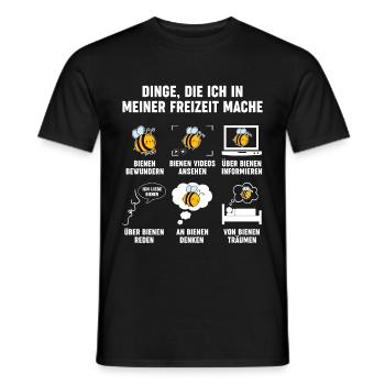 Bienen Fan Imker Honig Lustige Biene - Männer T-Shirt - Schwarz - Vorne - AI Model Male 178 light (178cm)