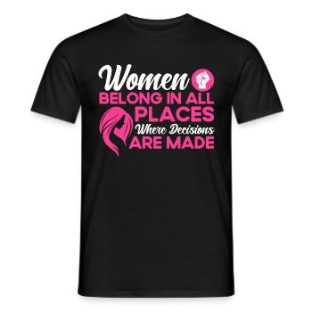 Feminismus Rechte der Frauen Feministisch Geschenk - Männer T-Shirt - Schwarz - Vorne - AI Model Male 178 light (178cm)