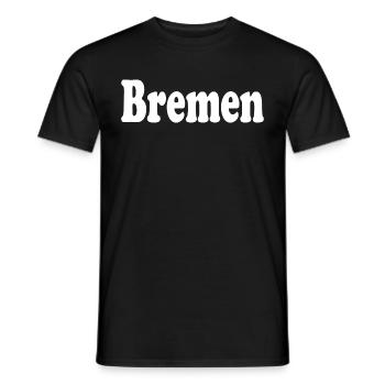Brême - T-shirt homme - noir - Devant - AI Model Male 178 light (178cm)