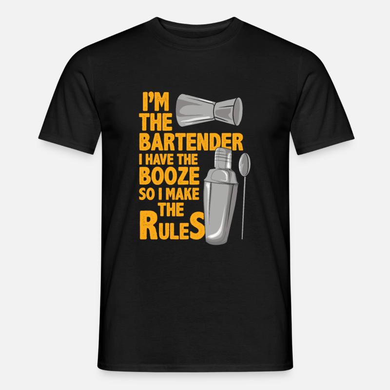Barkeeper - Männer T-Shirt - Schwarz