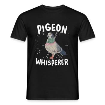 Pigeon Pigeon Whisperer - Men's T-Shirt - black - Front - AI Model Male 178 light (178cm)
