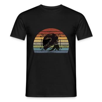 Casque de moto Moto Femmes - T-shirt homme - noir - Devant - AI Model Male 178 light (178cm)
