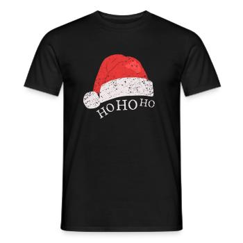 Christmas Ho Ho Ho - Men's T-Shirt - black - Front - AI Model Male 178 light (178cm)