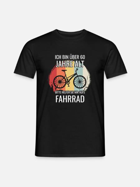 60 Jahre Geburtstag Fahrrad - Männer T-Shirt - Schwarz