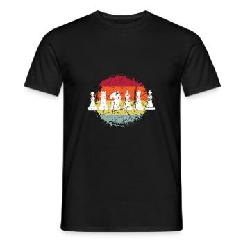 Chess Chess Game Chess Pieces - Men's T-Shirt - black - Front - AI Model Male 178 light (178cm)