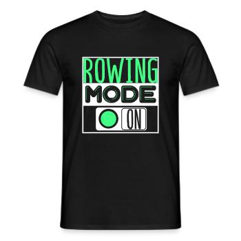 Rowing Rowing Sport - Men's T-Shirt - black - Front - AI Model Male 178 light (178cm)