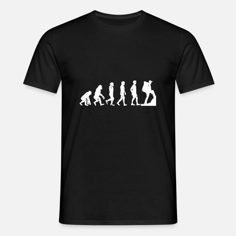Hiking Evolution - Men's T-Shirt - black