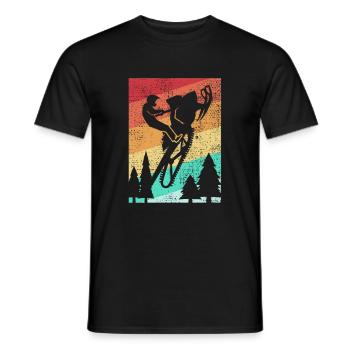 Motoneige motoneige - T-shirt homme - noir - Devant - AI Model Male 178 light (178cm)