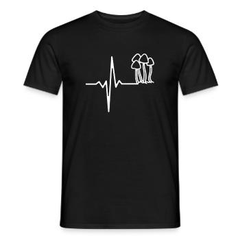 Pilz in die Pilze Pilzsammler - Männer T-Shirt - Schwarz - Vorne - AI Model Male 178 light (178cm)