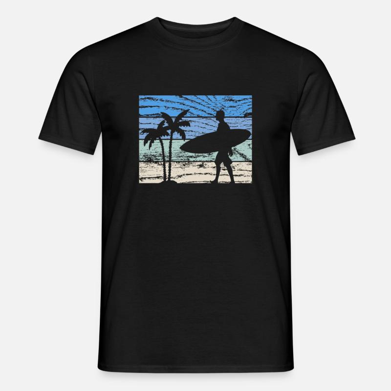 Surfen Surfer - Männer T-Shirt - Schwarz