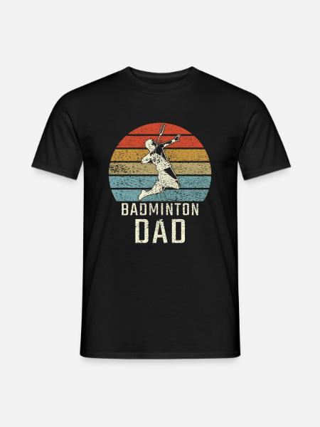 Badminton Badminton Dad - Männer T-Shirt - Schwarz