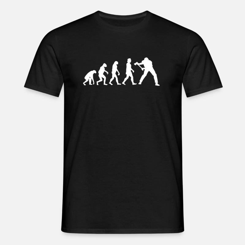 Lumberjack Evolution - Men's T-Shirt - black