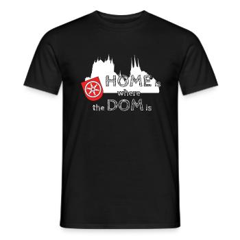 Erfurt | HOME is where the DOM is - Men's T-Shirt - black - Front - AI Model Male 178 light (178cm)