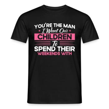 Scheidung Ex Partner Auflösung der Ehe Geschenk - Männer T-Shirt - Schwarz - Vorne - AI Model Male 178 light (178cm)