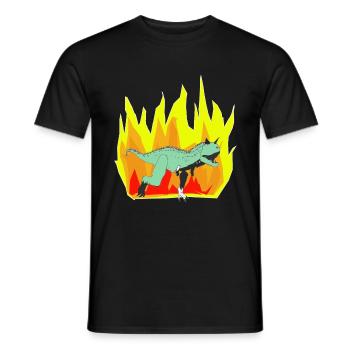 Dinopower - Super Carnotaur - T-shirt homme - noir - Devant - AI Model Male 178 light (178cm)