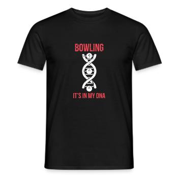 Bowling DNA bowler bowler gift - T-shirt homme - noir - Devant - AI Model Male 178 light (178cm)