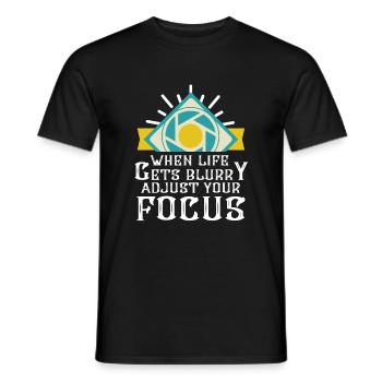 Photography Photography Camera Gift - Men's T-Shirt - black - Front - AI Model Male 178 light (178cm)