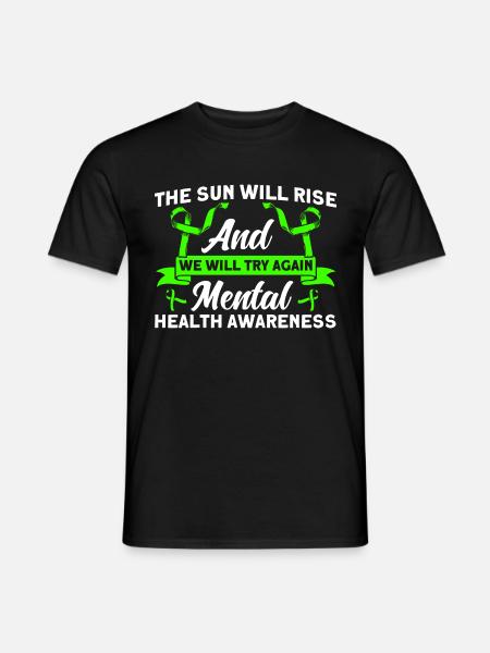 Mental health awareness Mental health - Men's T-Shirt - black