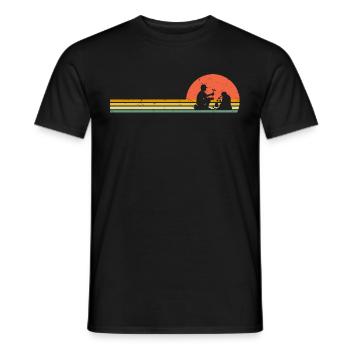 Geology Retro Geologist Vintage Profession Geologist - Men's T-Shirt - black - Front - AI Model Male 178 light (178cm)