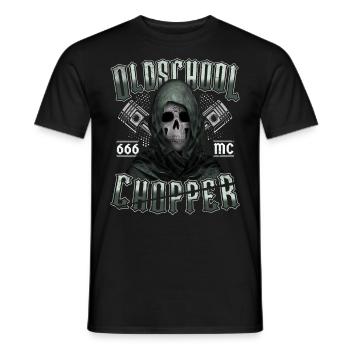 Oldschool Chopper - T-shirt homme - noir - Devant - AI Model Male 178 light (178cm)