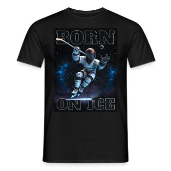 Eishockeyspieler mit Superkräften - Männer T-Shirt - Schwarz - Vorne - AI Model Male 178 light (178cm)