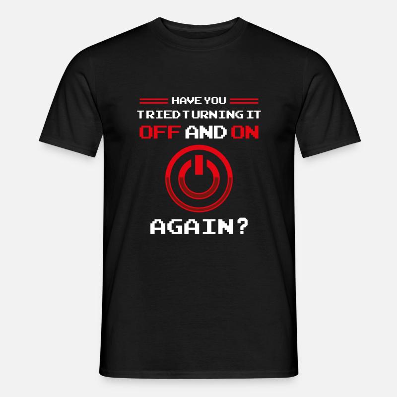 Computer Help Desk Technology Support Help Checklist - Men's T-Shirt - black
