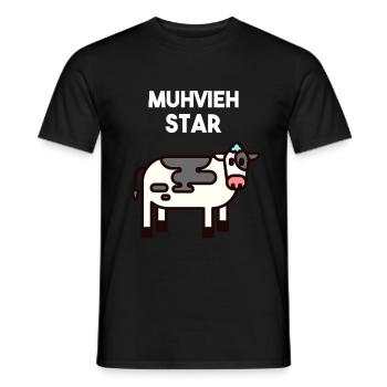Farmer farmer farm peasant woman - Men's T-Shirt - black - Front - AI Model Male 178 light (178cm)