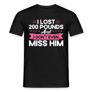 Auflösung der Ehe Geschieden Ex Partner Geschenk - Männer T-Shirt - Schwarz - Vorne - AI Model Male 178 light (178cm)