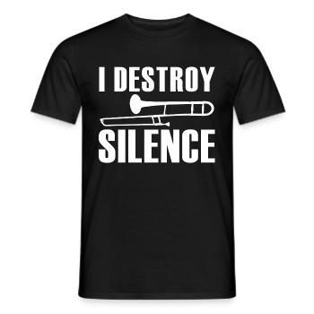 Trombone - T-shirt homme - noir - Devant - AI Model Male 178 light (178cm)