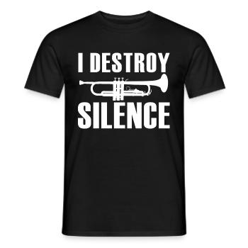 Trompette - T-shirt homme - noir - Devant - AI Model Male 178 light (178cm)