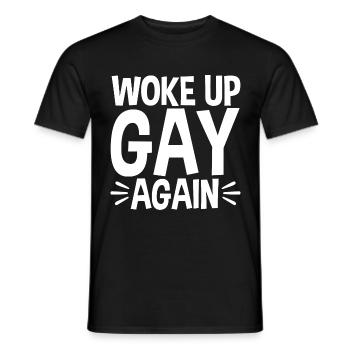 Lustiges Gay Pride Lesbian Pride Okay To Be Gay - Männer T-Shirt - Schwarz - Vorne - AI Model Male 178 light (178cm)