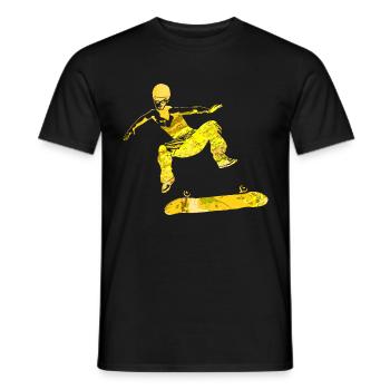 skater skateboard kickflip Boarder valentinstag - Männer T-Shirt - Schwarz - Vorne - AI Model Male 178 light (178cm)