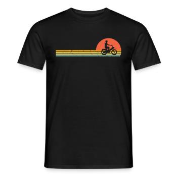 Mofafahrer Retro Moped Vintage Mopedfahrer Mofa - Männer T-Shirt - Schwarz - Vorne - AI Model Male 178 light (178cm)