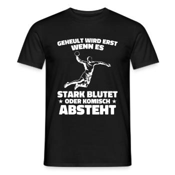 Amateurs de handball Joueurs de sport de handball - T-shirt homme - noir - Devant - AI Model Male 178 light (178cm)