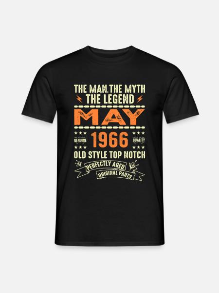 Birthday May 1966 - May 1966 - Men's T-Shirt - black