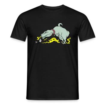 t rex - T-shirt homme - noir - Devant - AI Model Male 178 light (178cm)