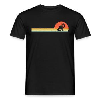 Fuchs Retro Füchse Vintage Fuchsliebhaber Rotfuchs - Männer T-Shirt - Schwarz - Vorne - AI Model Male 178 light (178cm)