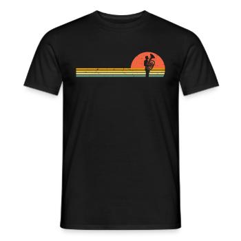 Tuba Player Retro Tuba Player Vintage Musician Tuba - Men's T-Shirt - black - Front - AI Model Male 178 light (178cm)