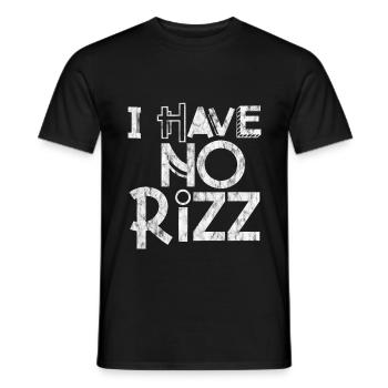 I Have No Rizz 3 - Männer T-Shirt - Schwarz - Vorne - AI Model Male 178 light (178cm)